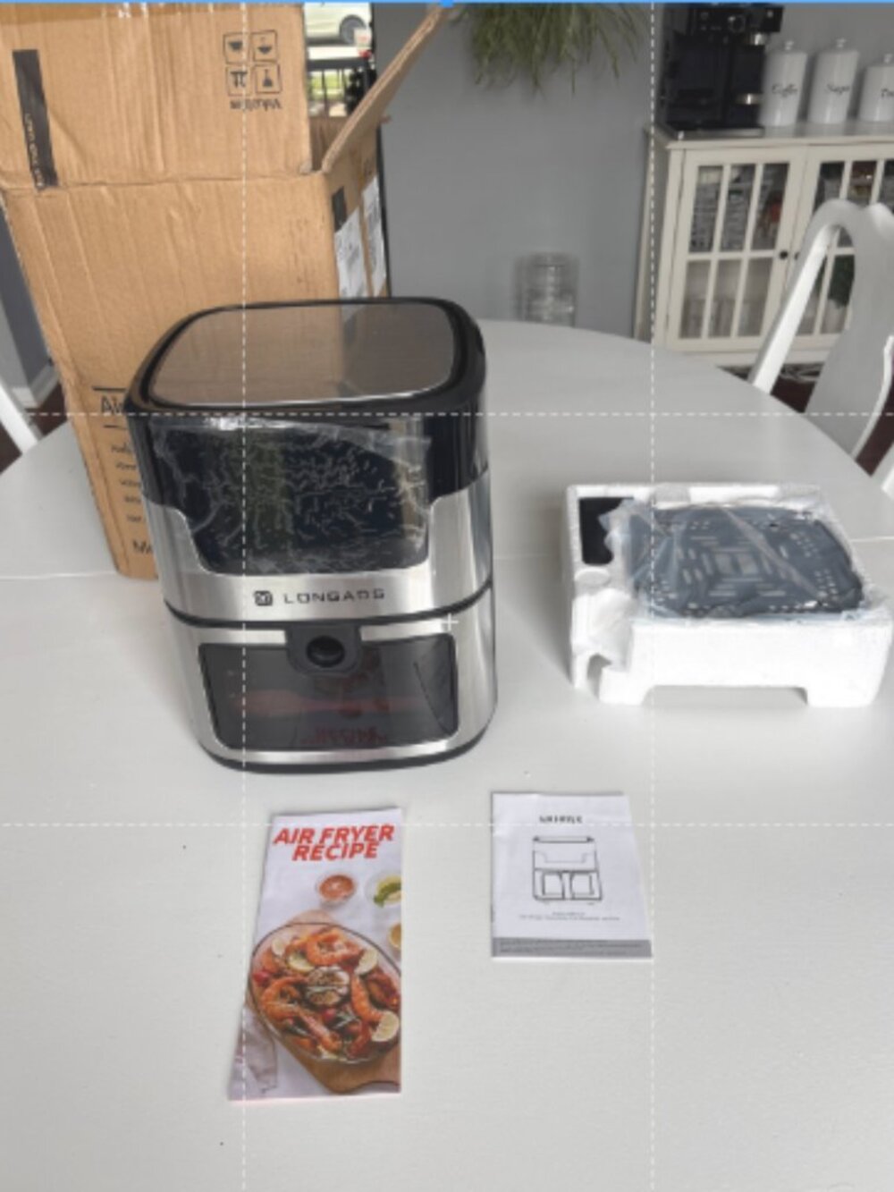Longads 5-Quart 8 in 1 Air Fryer New in Box